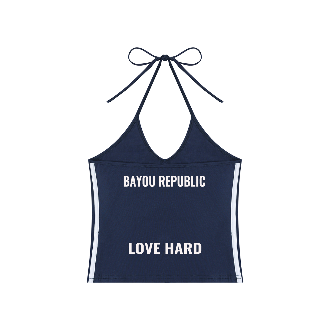 Women's Love Hard Halter Crop Tank Top