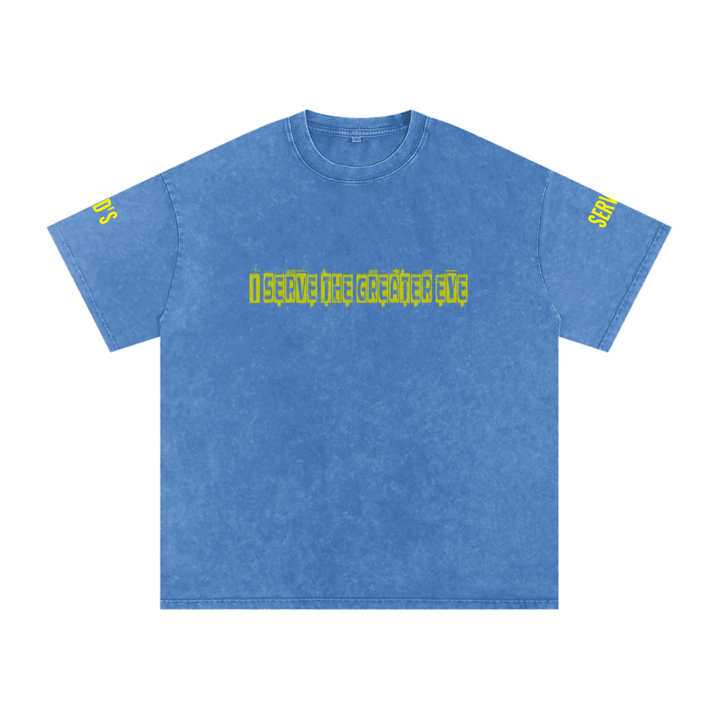 Snow Washed Oversized Cotton T-Shirt