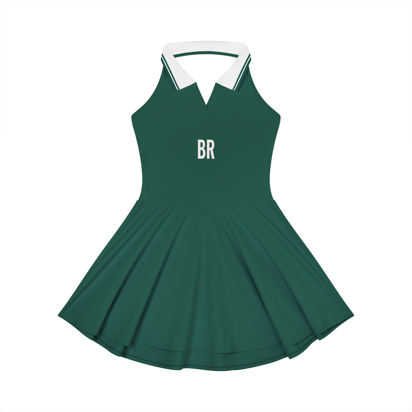 Women's Collared Halter A-Line Tennis Dress