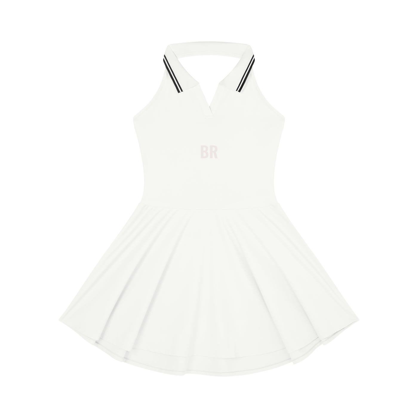 Women's Collared Halter A-Line Tennis Dress