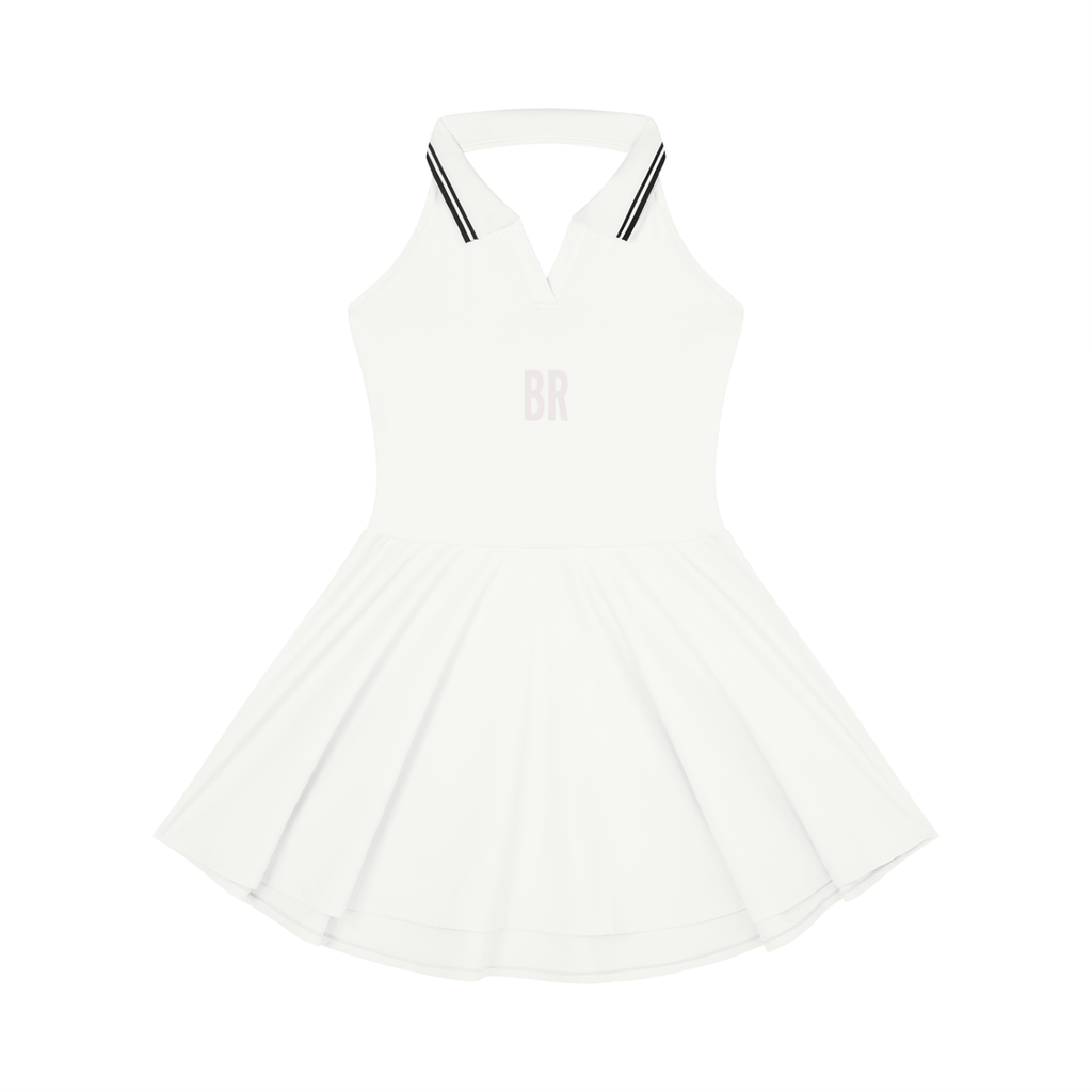 Women's Collared Halter A-Line Tennis Dress