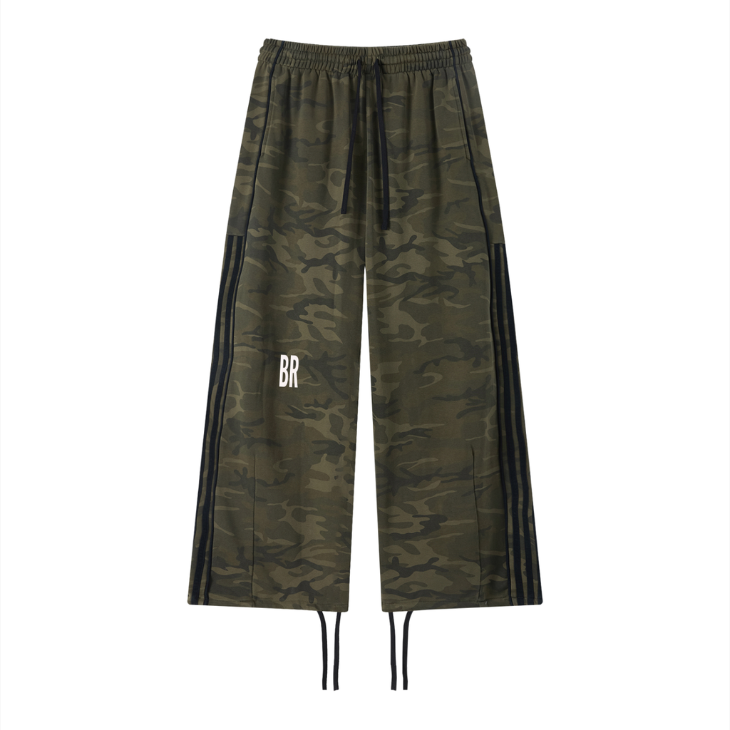 Unisex Camo Wide Leg Sweatpants
