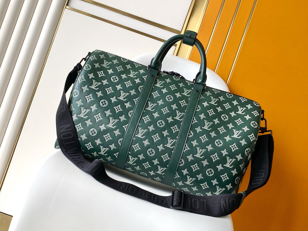 LV Top Grain Leather Travel Bag