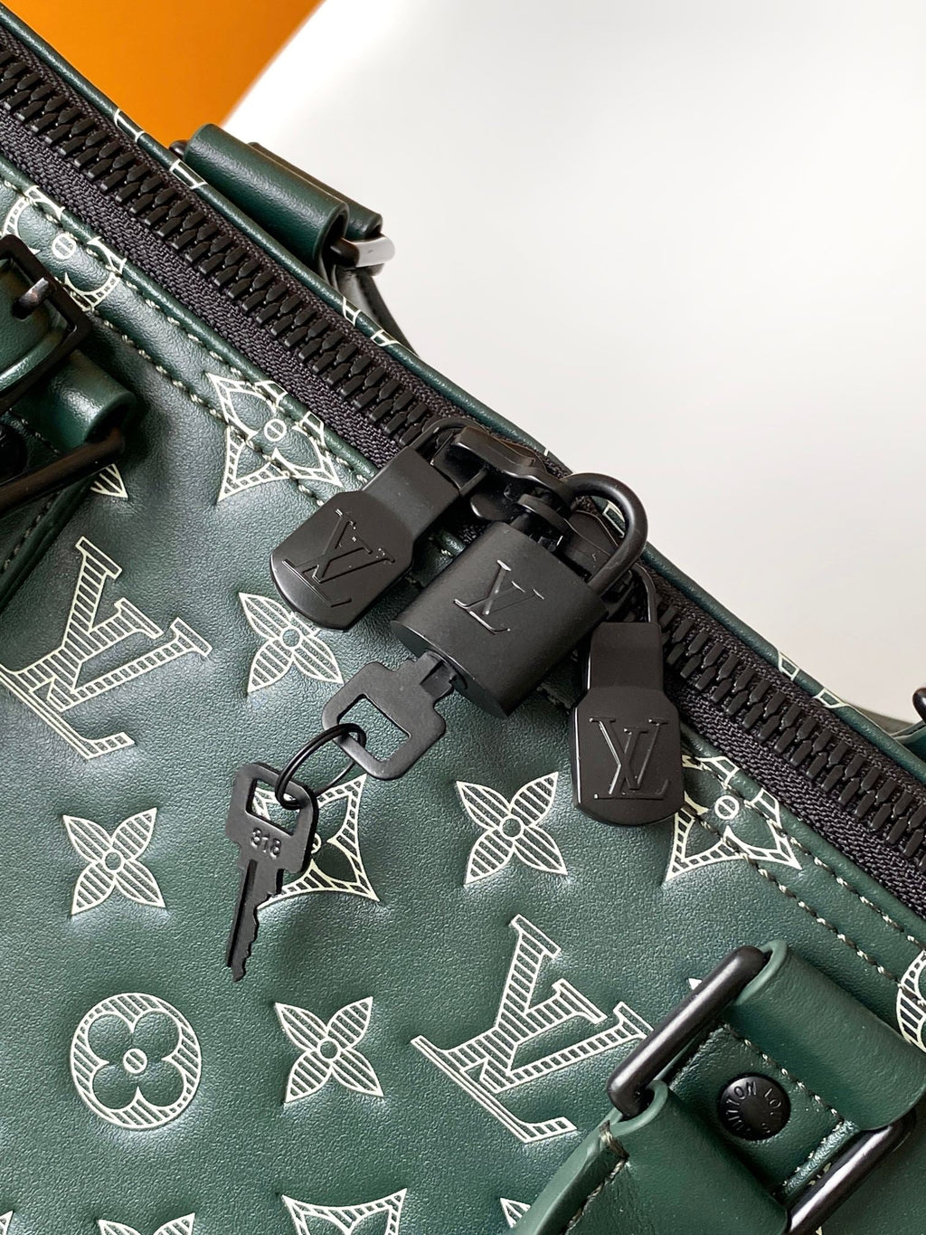 LV Top Grain Leather Travel Bag