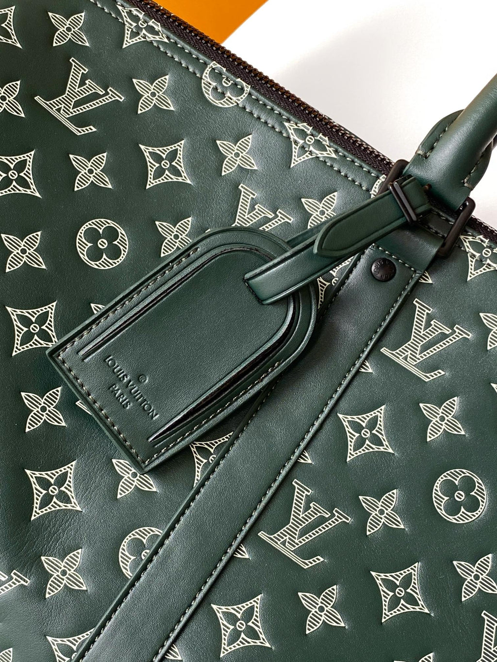 LV Top Grain Leather Travel Bag