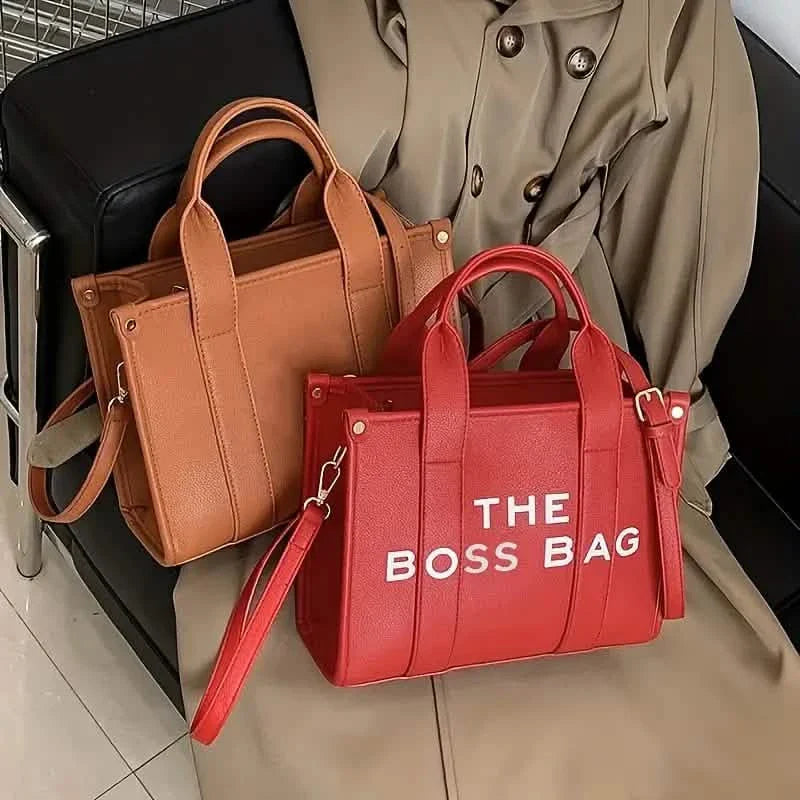 Leather Boss Bag Tote