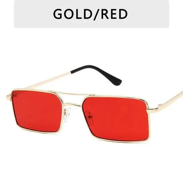 Vintage Square Women Sunglasses Metal UV400 Sun Glasses