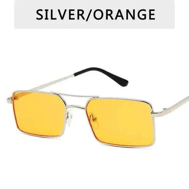 Vintage Square Women Sunglasses Metal UV400 Sun Glasses