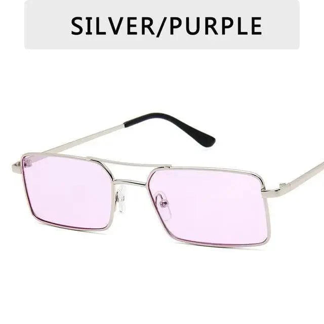 Vintage Square Women Sunglasses Metal UV400 Sun Glasses