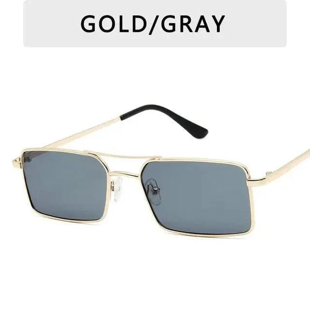 Vintage Square Women Sunglasses Metal UV400 Sun Glasses