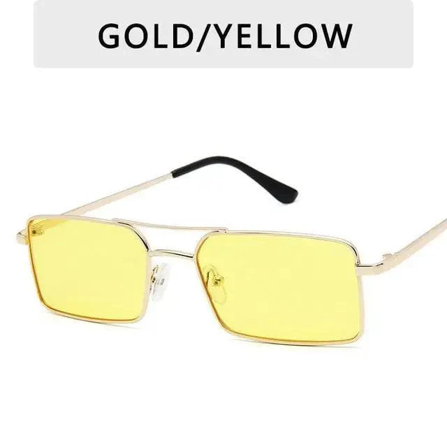 Vintage Square Women Sunglasses Metal UV400 Sun Glasses