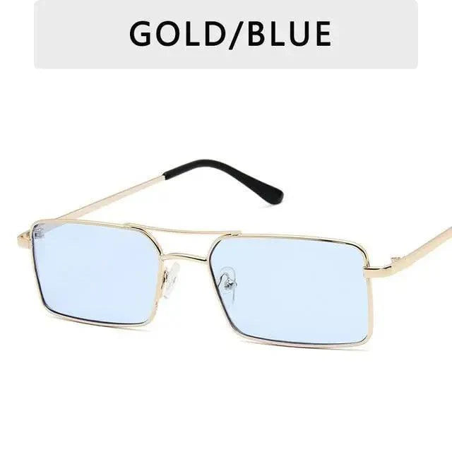 Vintage Square Women Sunglasses Metal UV400 Sun Glasses