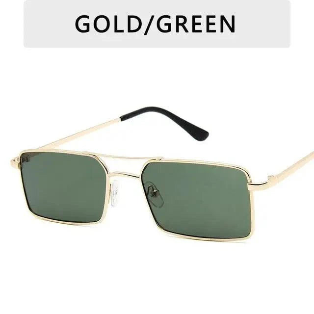Vintage Square Women Sunglasses Metal UV400 Sun Glasses